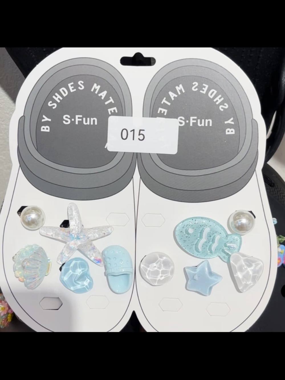 Crocs Blue Ocean Charm Shoe Jibbitz Set